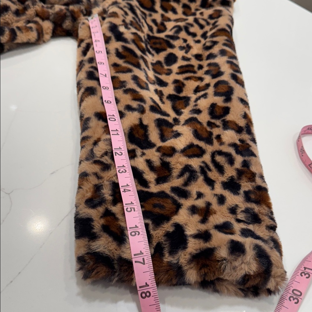 Vintage Y2K 1970s Inspired Lightweight Faux Leopard Fur Coat 5X - Picture 6 of 8